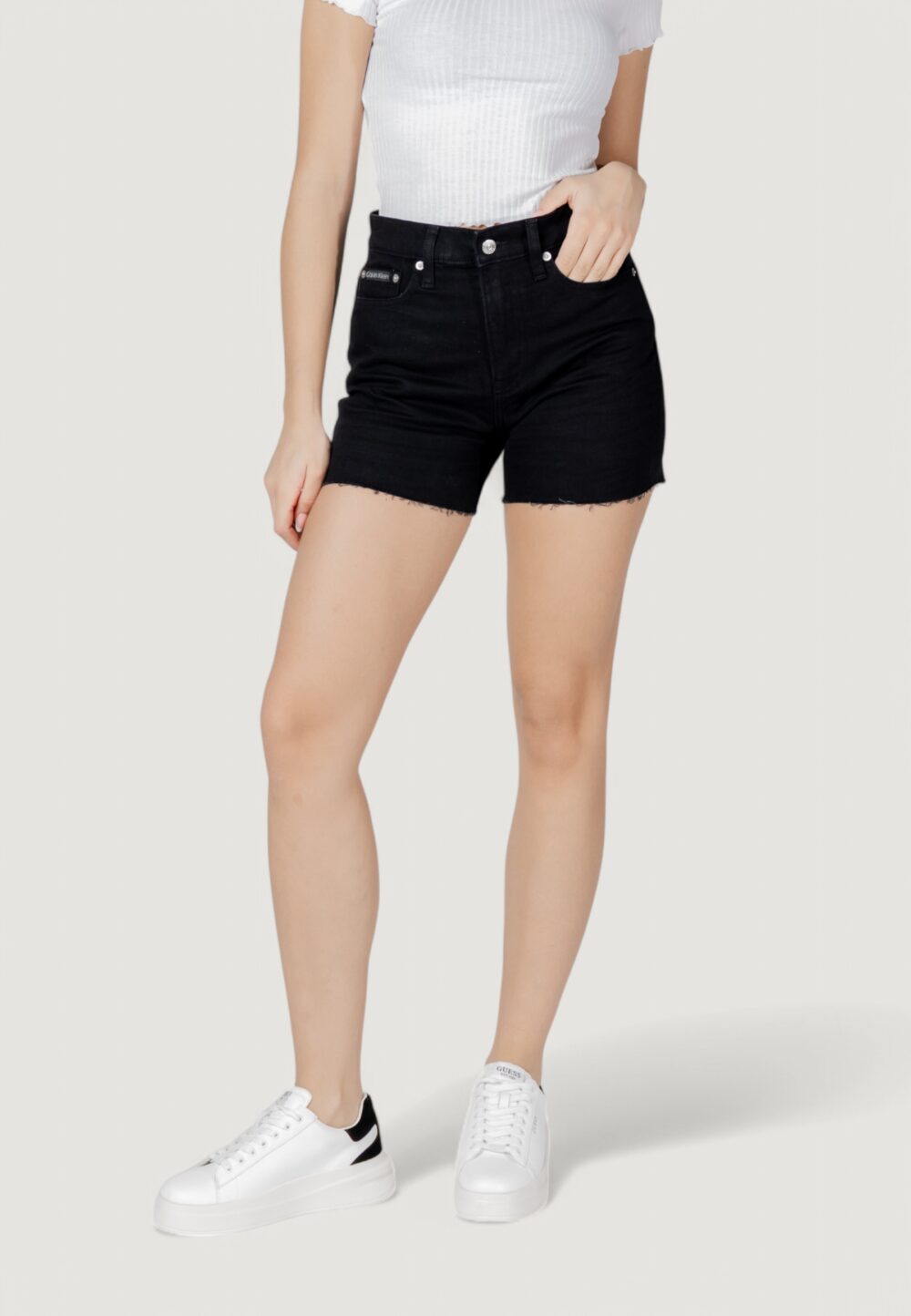 Shorts Calvin Klein Jeans mom Black Jeans - Foto 1