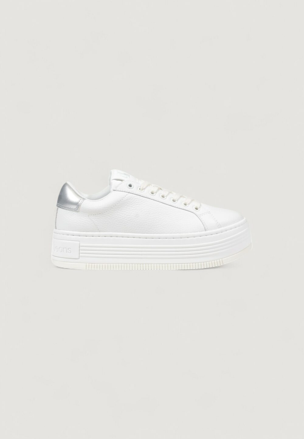 Sneakers Calvin Klein Jeans bold flatf low mix Argento - Foto 1