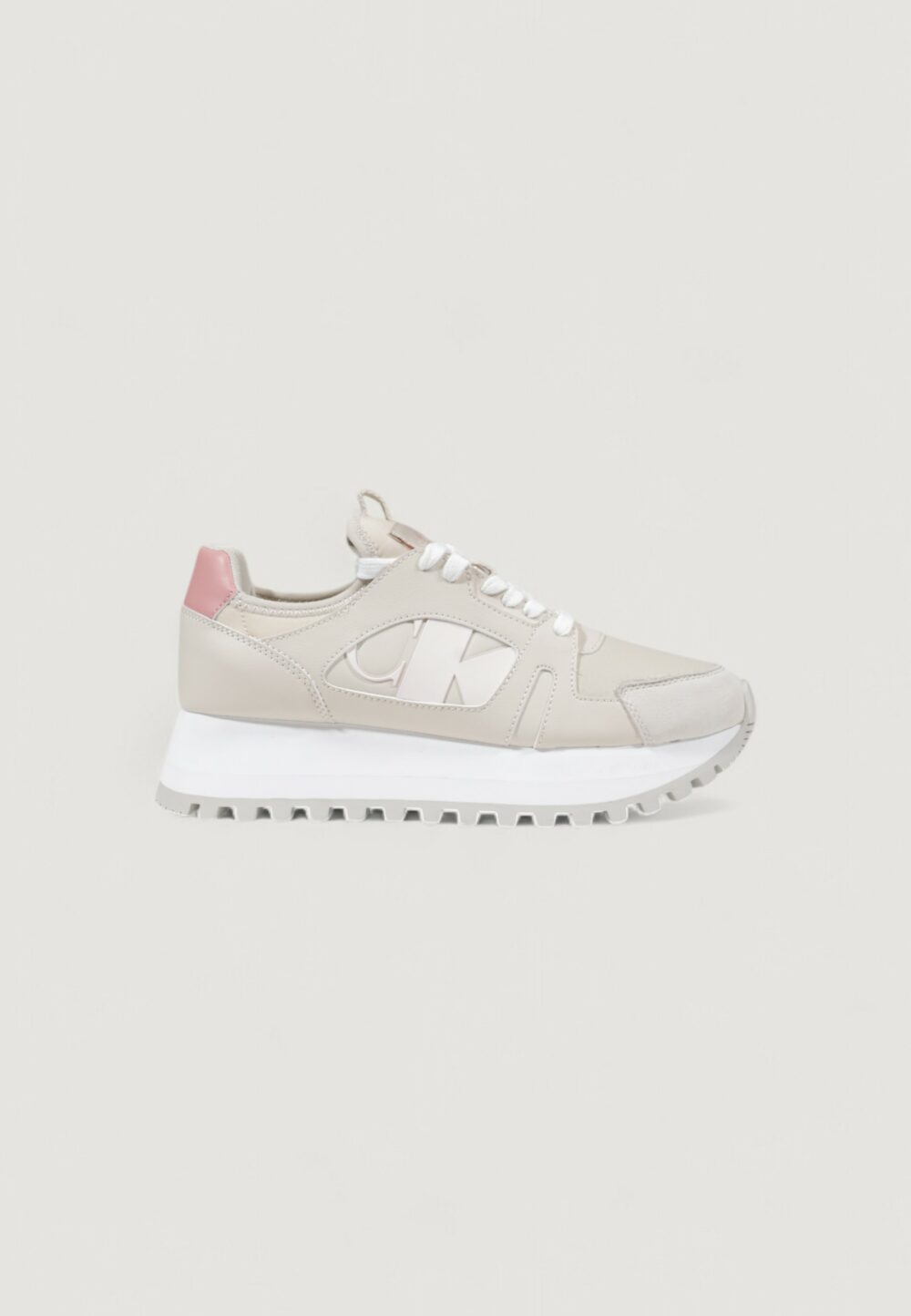 Sneakers Calvin Klein Jeans runner low laceup Beige - Foto 1