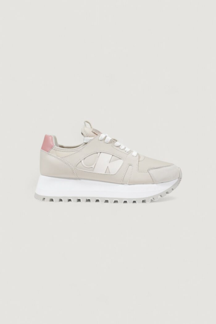 Sneakers Calvin Klein Jeans runner low laceup Beige