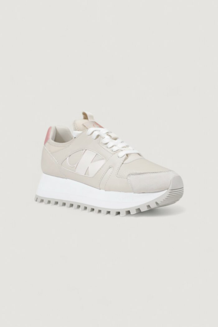 Sneakers Calvin Klein Jeans runner low laceup Beige