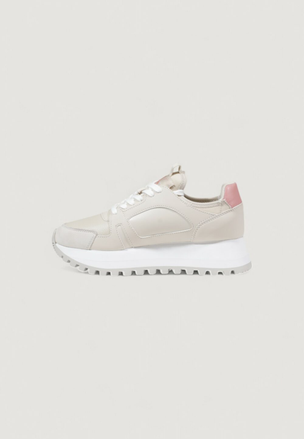 Sneakers Calvin Klein Jeans runner low laceup Beige - Foto 3