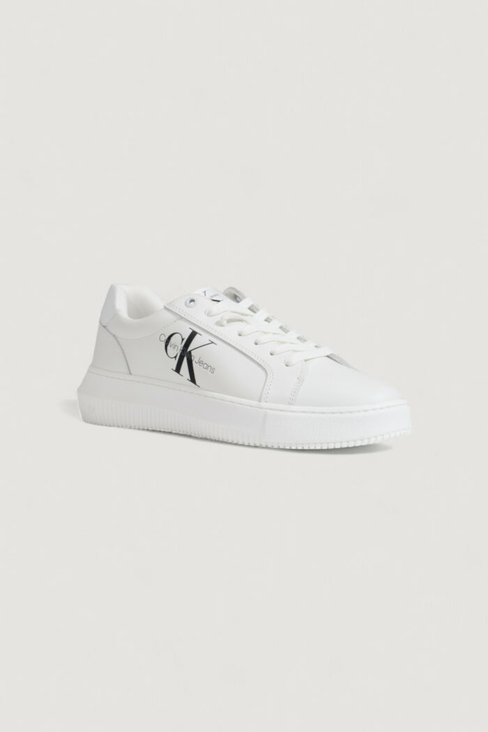 Sneakers Calvin Klein Jeans chunky cupsole mono Bianco