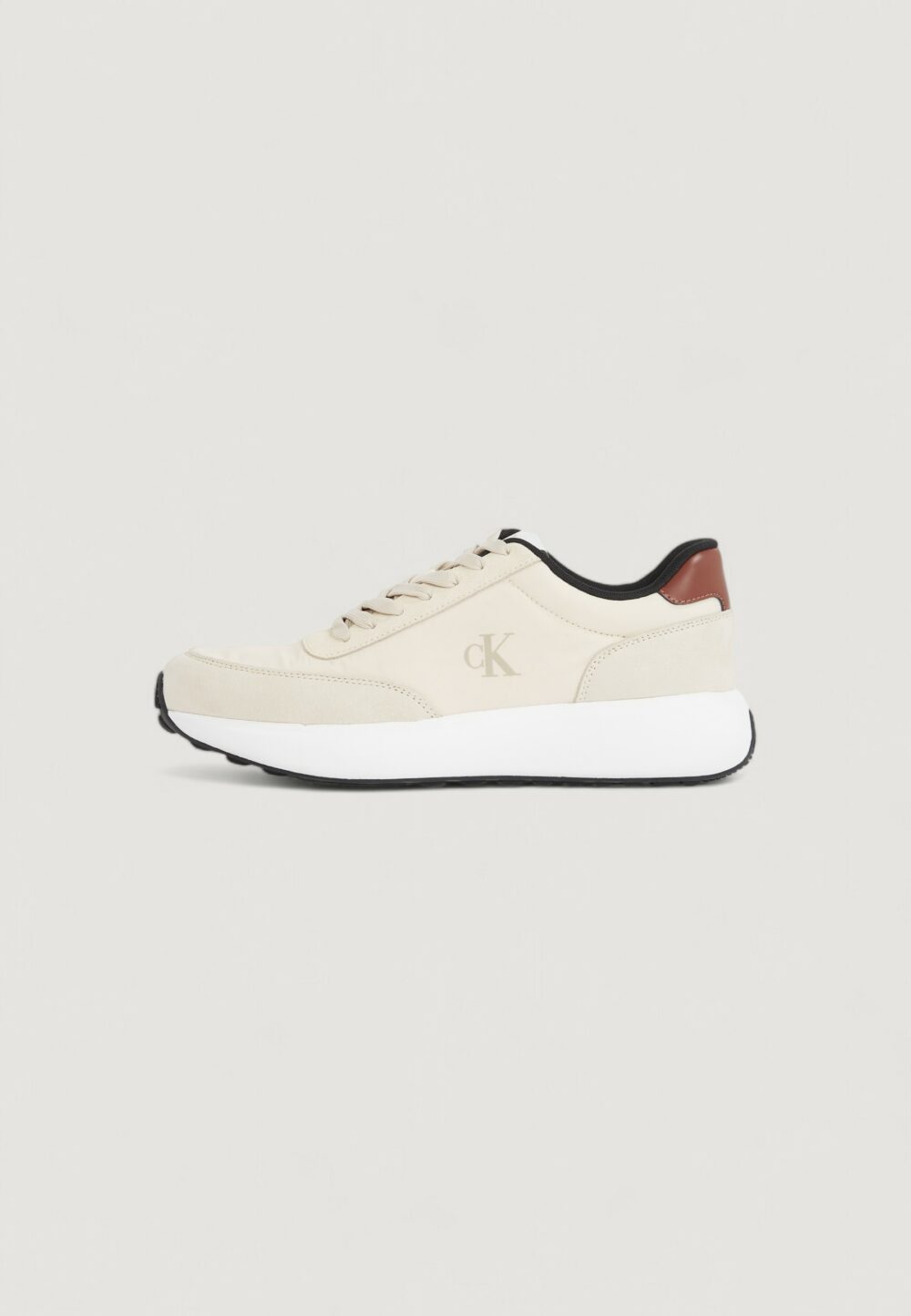 Sneakers Calvin Klein Jeans athleisure runner Crema - Foto 3