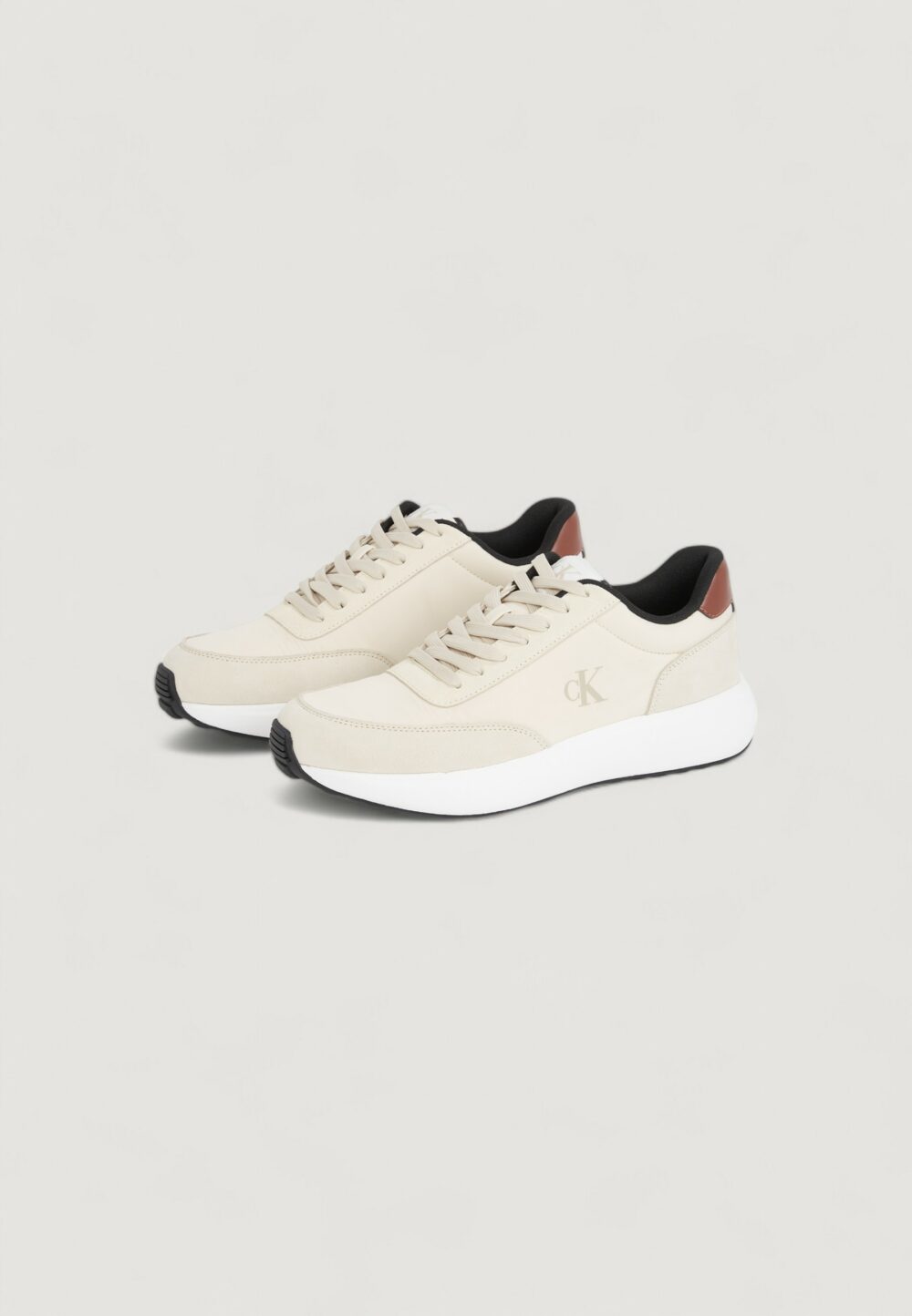 Sneakers Calvin Klein Jeans athleisure runner Crema - Foto 4