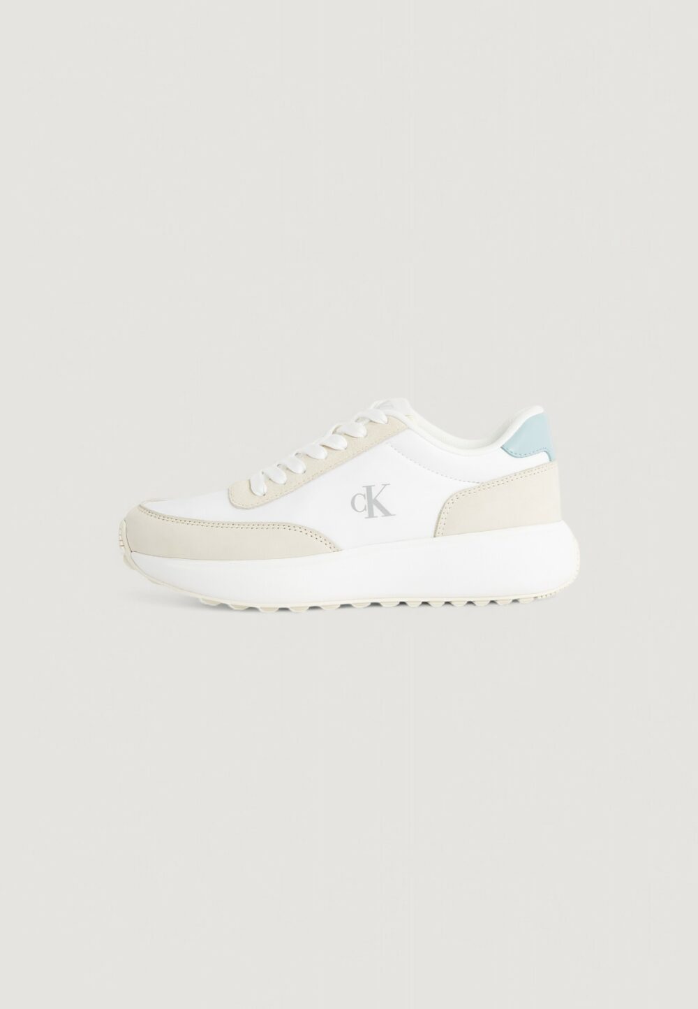 Sneakers Calvin Klein Jeans athleisure runner Crema - Foto 3