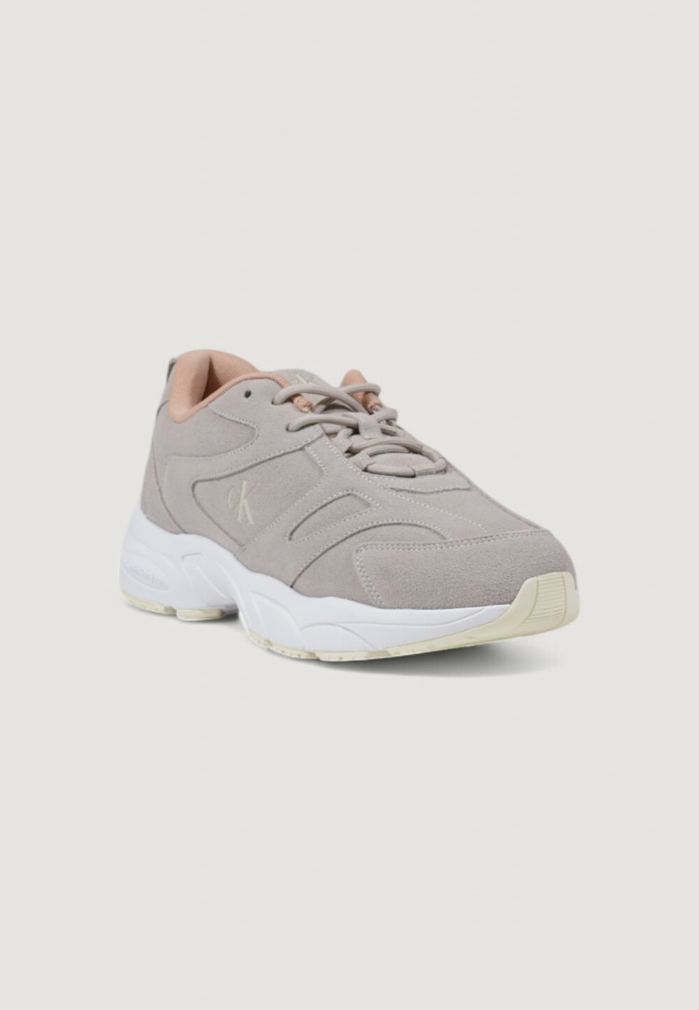 Sneakers Calvin Klein Jeans retro tennis low Grigio Chiaro - Foto 2