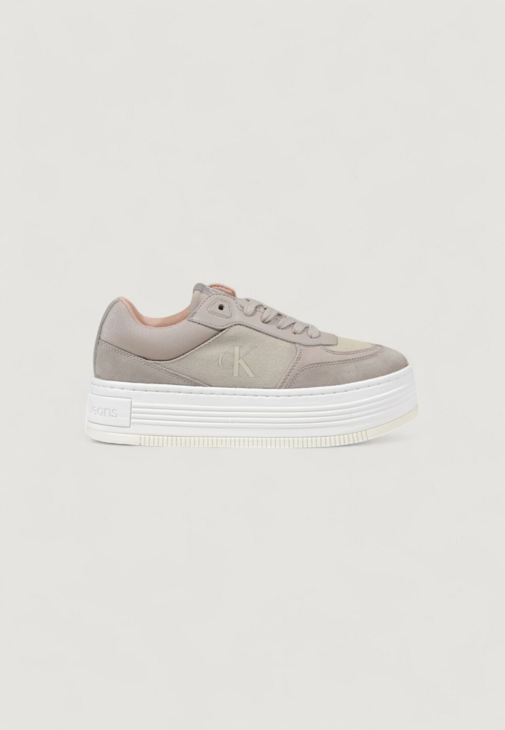 Sneakers Calvin Klein Jeans bold flatf low mix Taupe - Foto 1