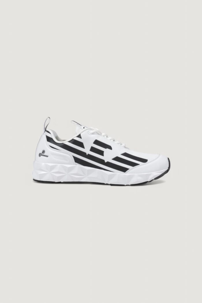 Sneakers EA7 imballo originale danneggiato – prodotto integro Bianco – Nero