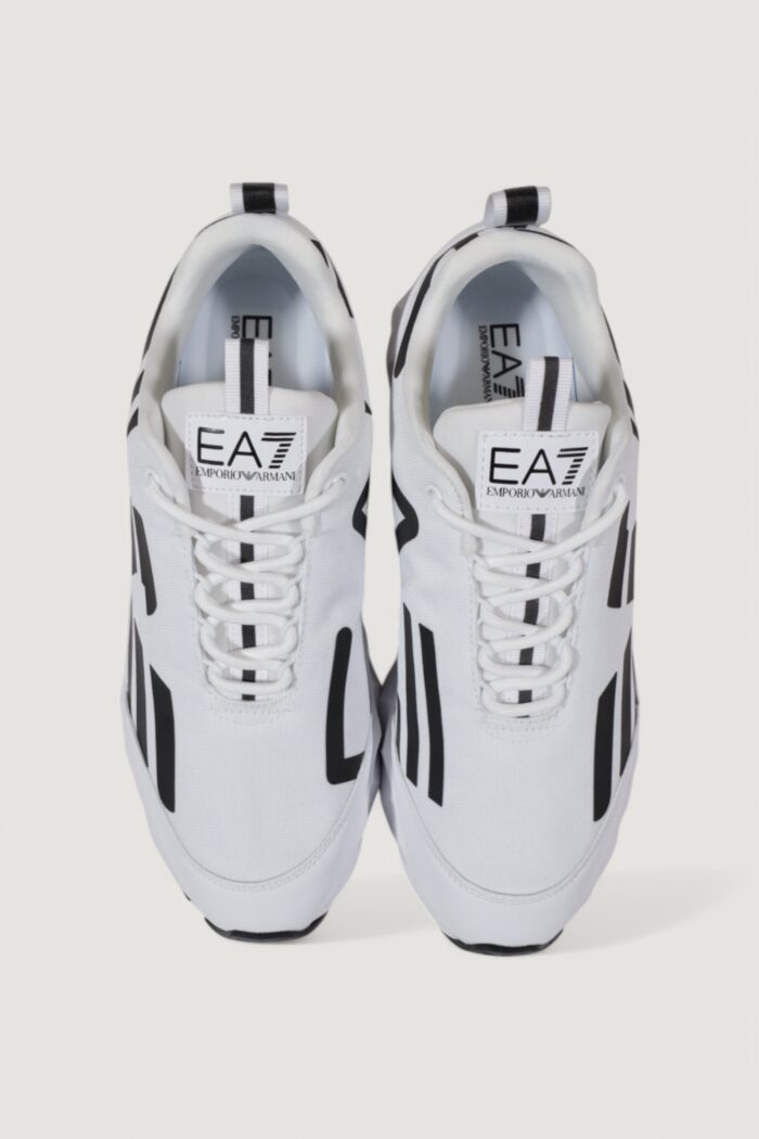 Sneakers EA7 imballo originale danneggiato – prodotto integro Bianco – Nero