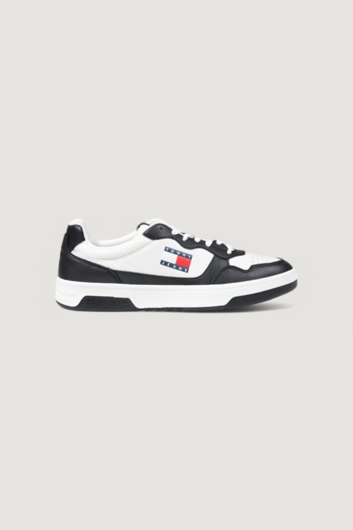 Sneakers Tommy Hilfiger Jeans tmj cupsole leather ess Bianco – Nero
