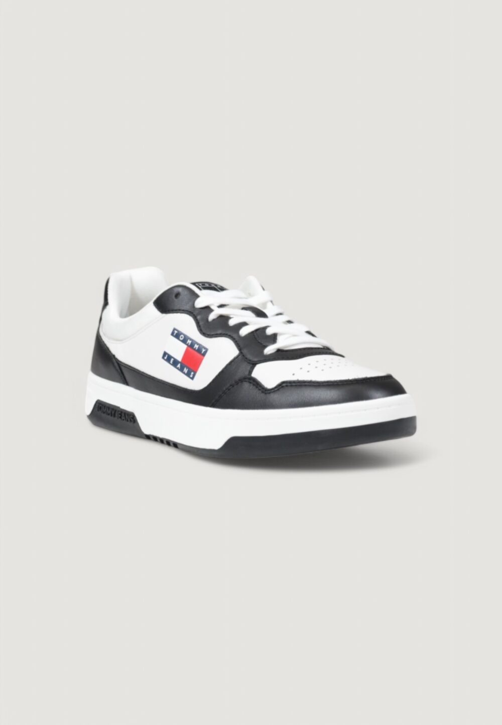 Sneakers Tommy Hilfiger Jeans tmj cupsole leather ess Bianco - Nero - Foto 2