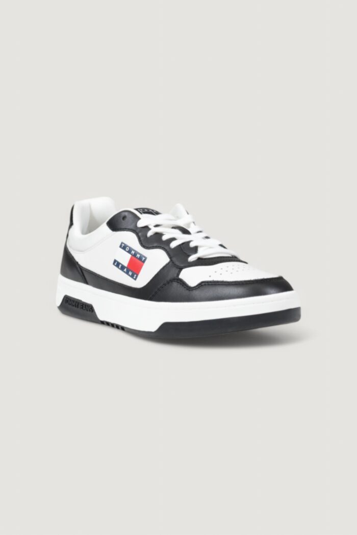 Sneakers Tommy Hilfiger Jeans tmj cupsole leather ess Bianco – Nero