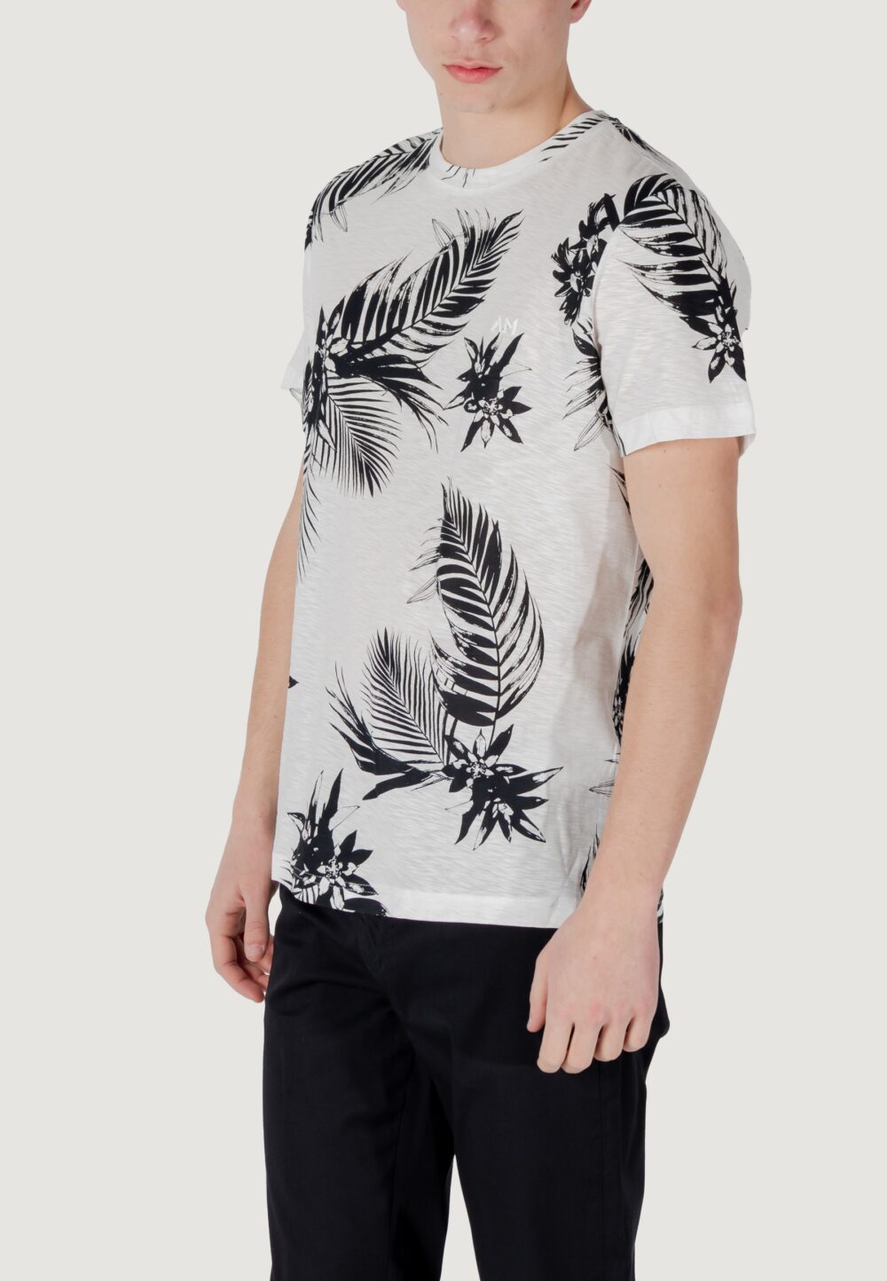 T-shirt Antony Morato regular fit with embroidered logo Bianco - Foto 3