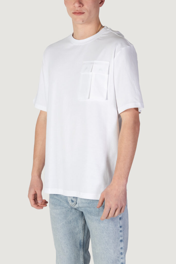 T-shirt Antony Morato relaxed fit logo print on back collar Bianco