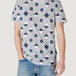 T-shirt Antony Morato regular fit with logoed metal badge Blu - Foto 1