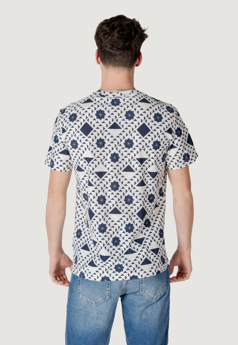 T-shirt Antony Morato regular fit with logoed metal badge Blu - Foto 2