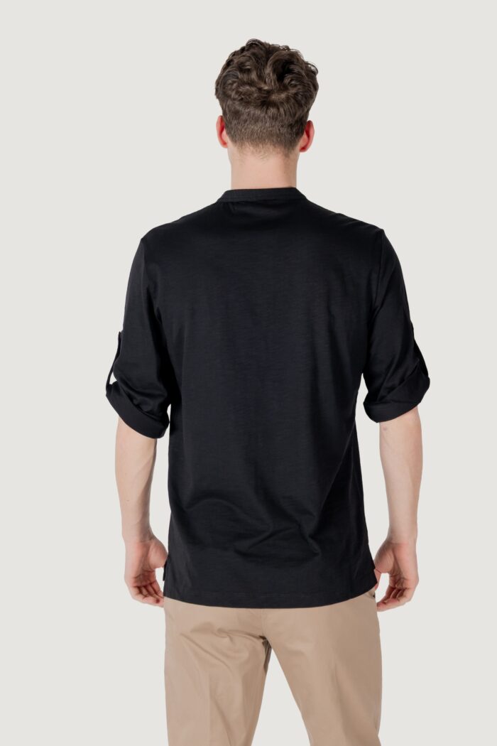 T-shirt Antony Morato regular fit with embroidered logo Nero