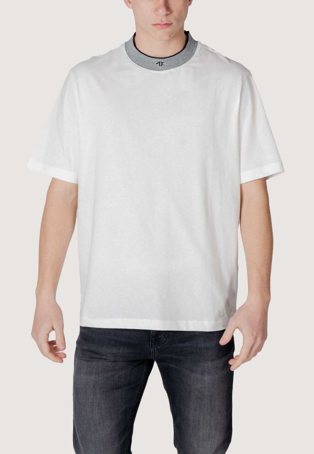 T-shirt Armani Exchange Bianco - Blu - Foto 1