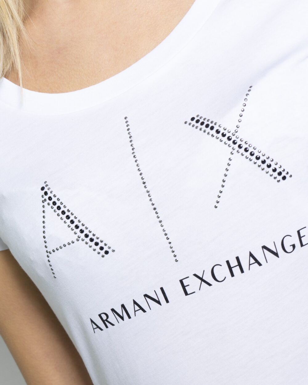 T-shirt Armani Exchange Bianco - Foto 4