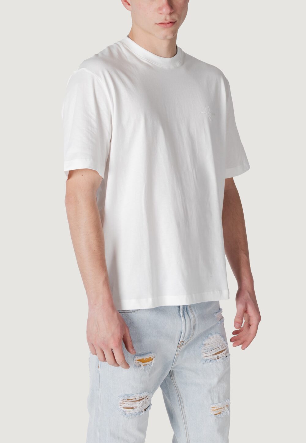 T-shirt Armani Exchange Bianco - Foto 3
