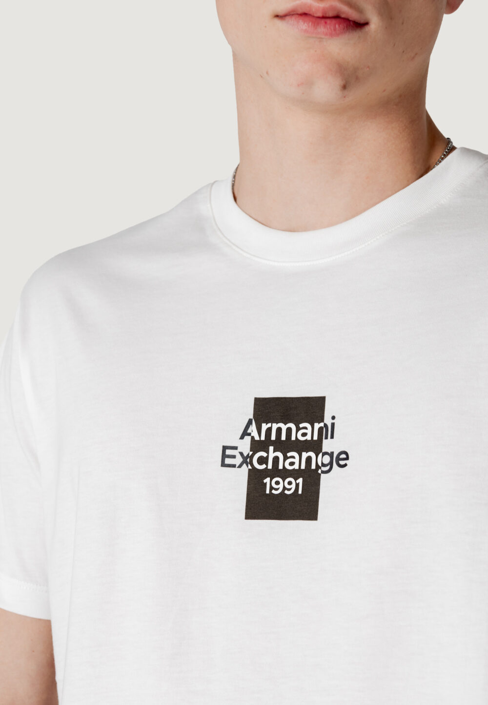 T-shirt Armani Exchange Bianco - Foto 2