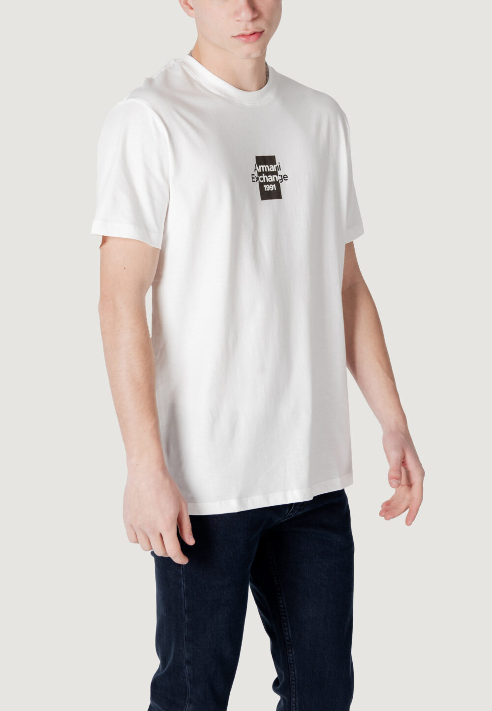 T-shirt Armani Exchange Bianco - Foto 3