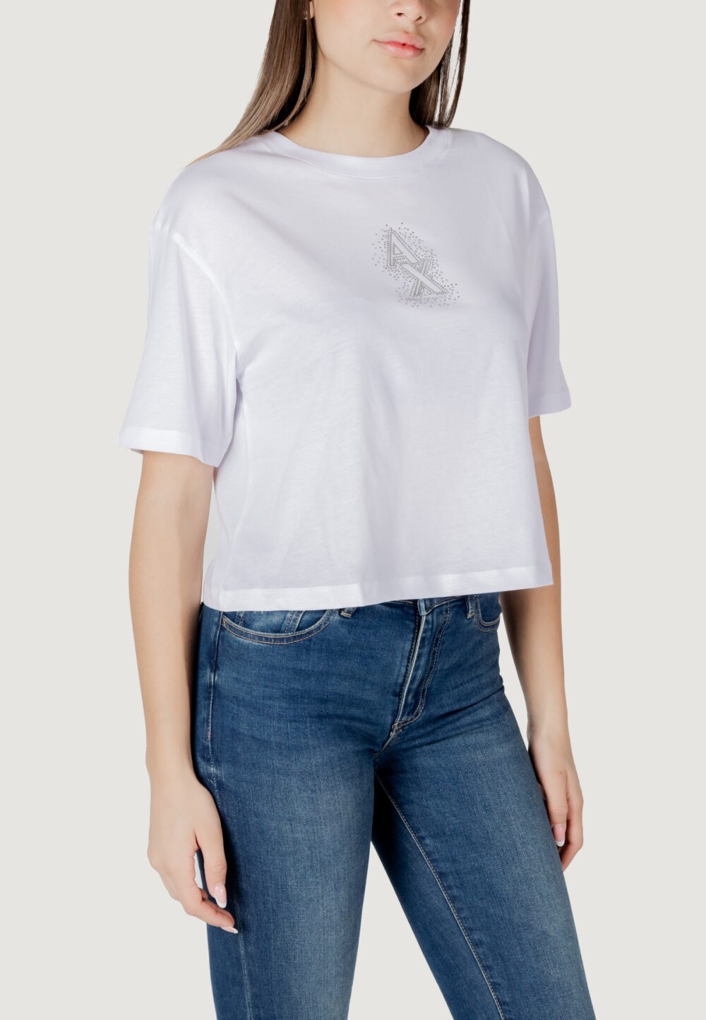T-shirt Armani Exchange Bianco - Foto 3