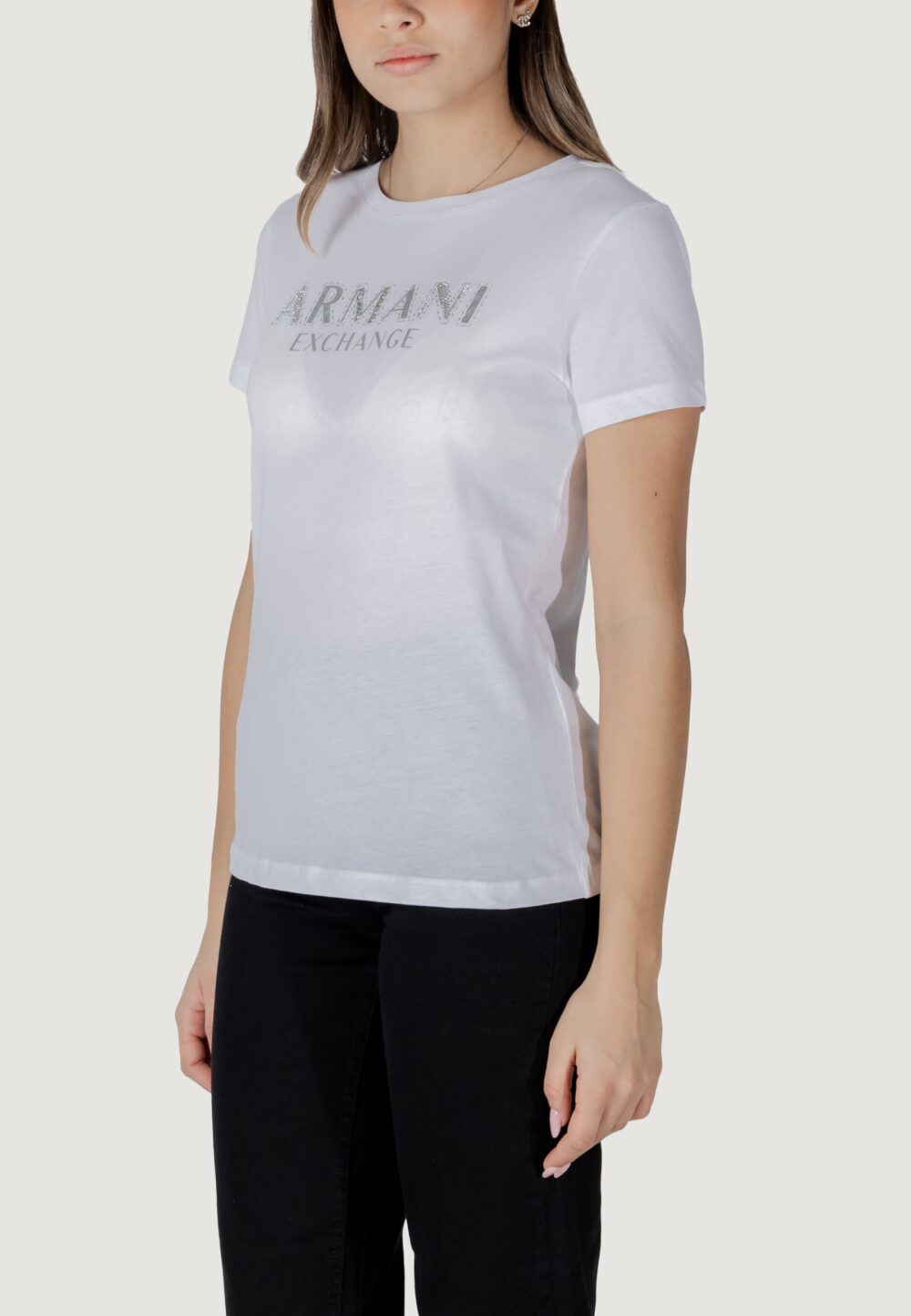 T-shirt Armani Exchange Bianco - Foto 2