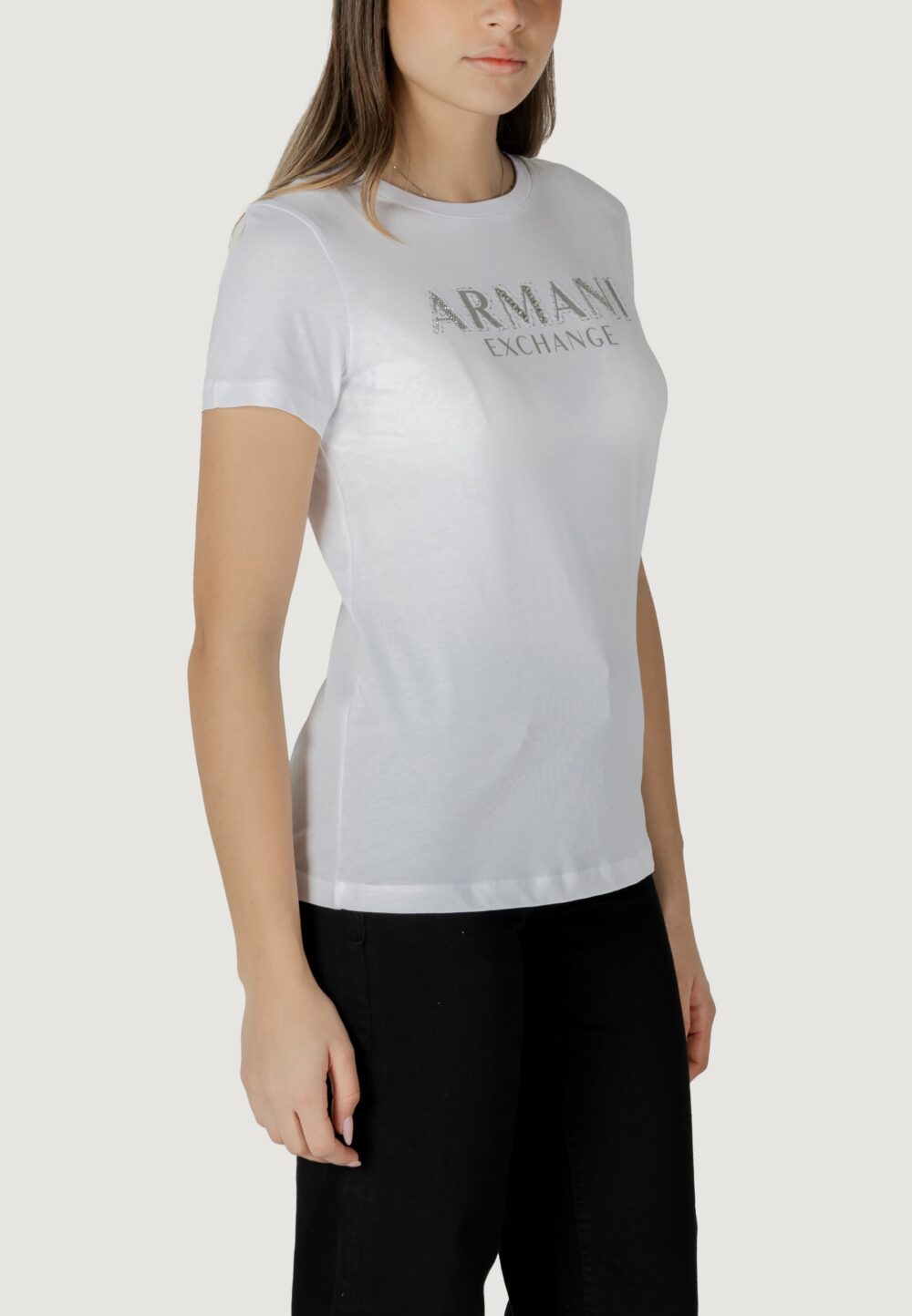 T-shirt Armani Exchange Bianco - Foto 3