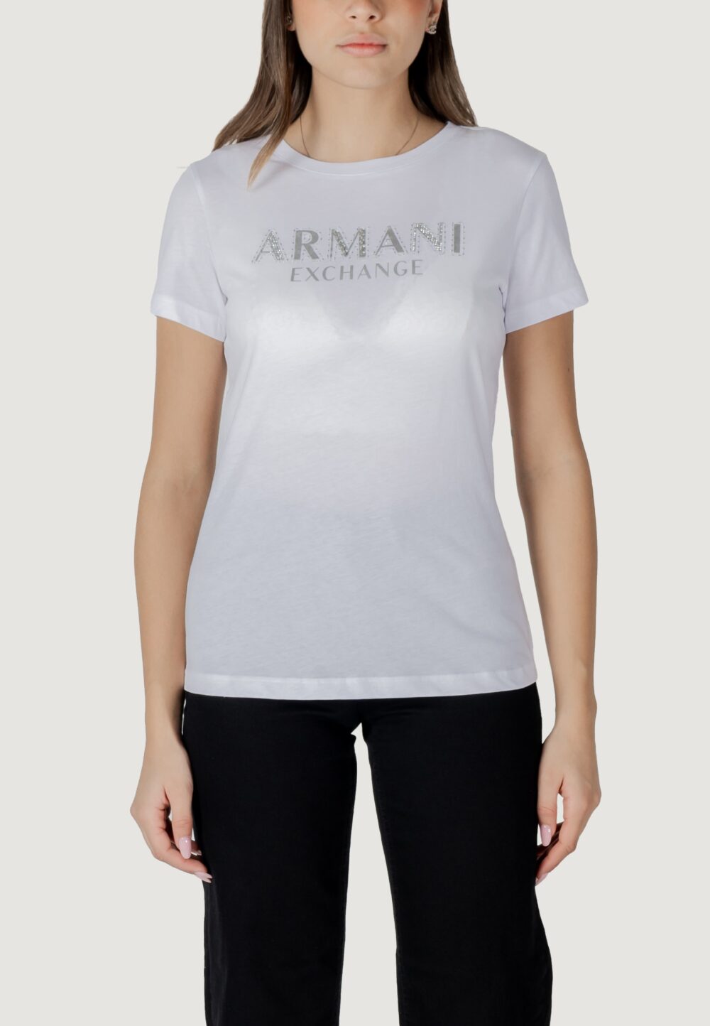 T-shirt Armani Exchange Bianco - Foto 4
