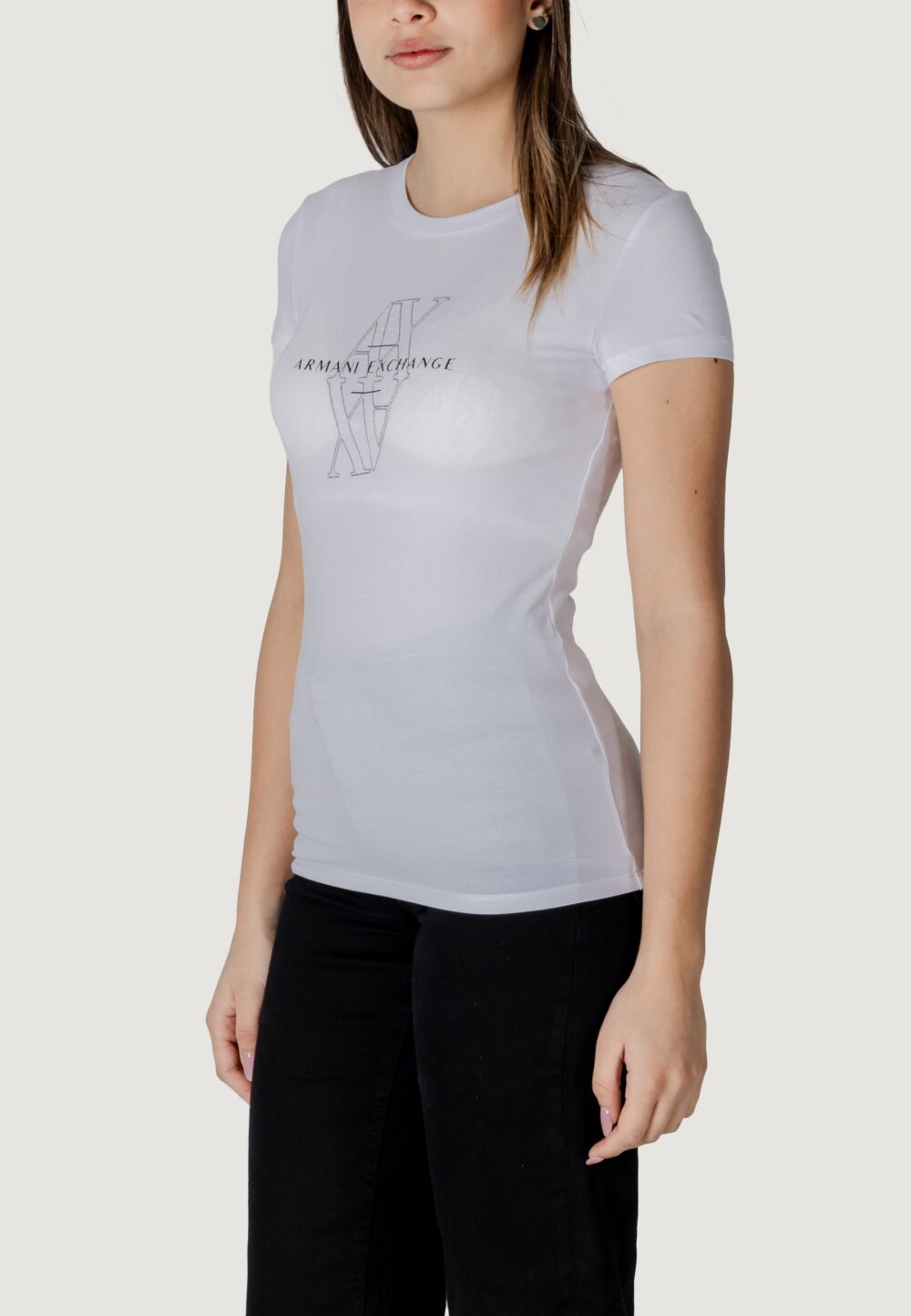 T-shirt Armani Exchange Bianco - Foto 3