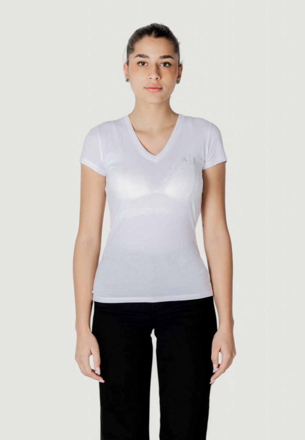 T-shirt Armani Exchange Bianco - Foto 4