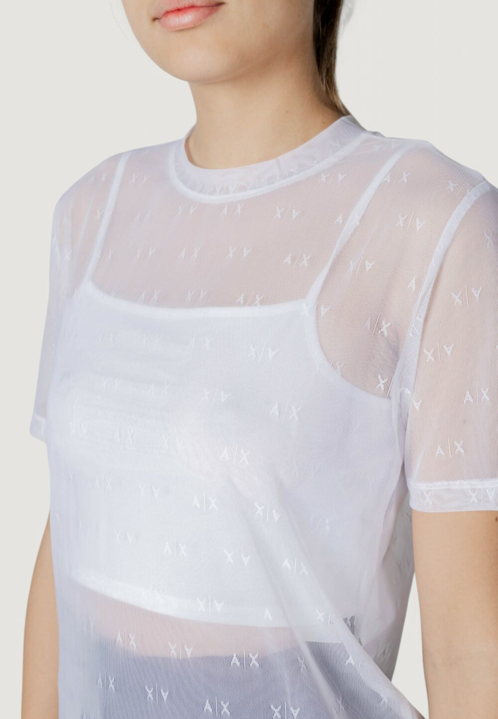 T-shirt Armani Exchange Bianco - Foto 5