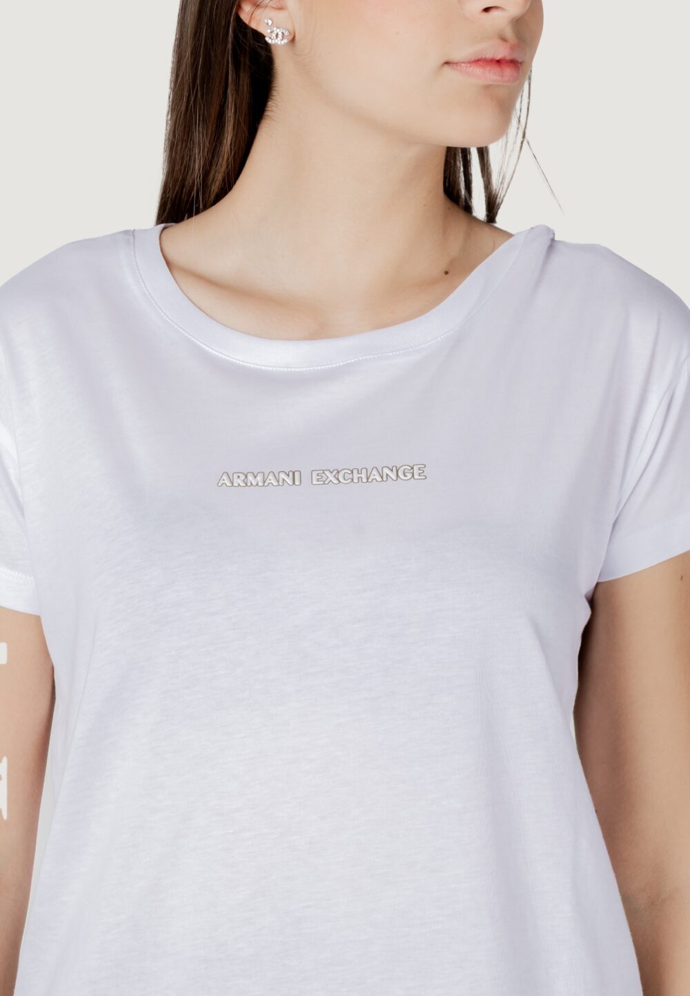 T-shirt Armani Exchange Bianco - Foto 2