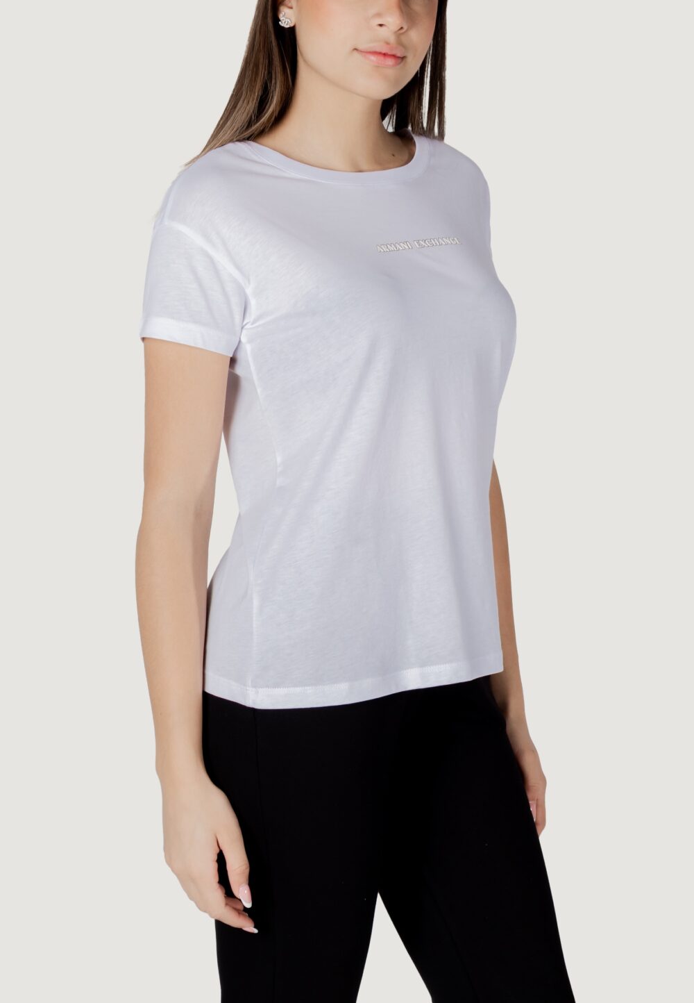 T-shirt Armani Exchange Bianco - Foto 3