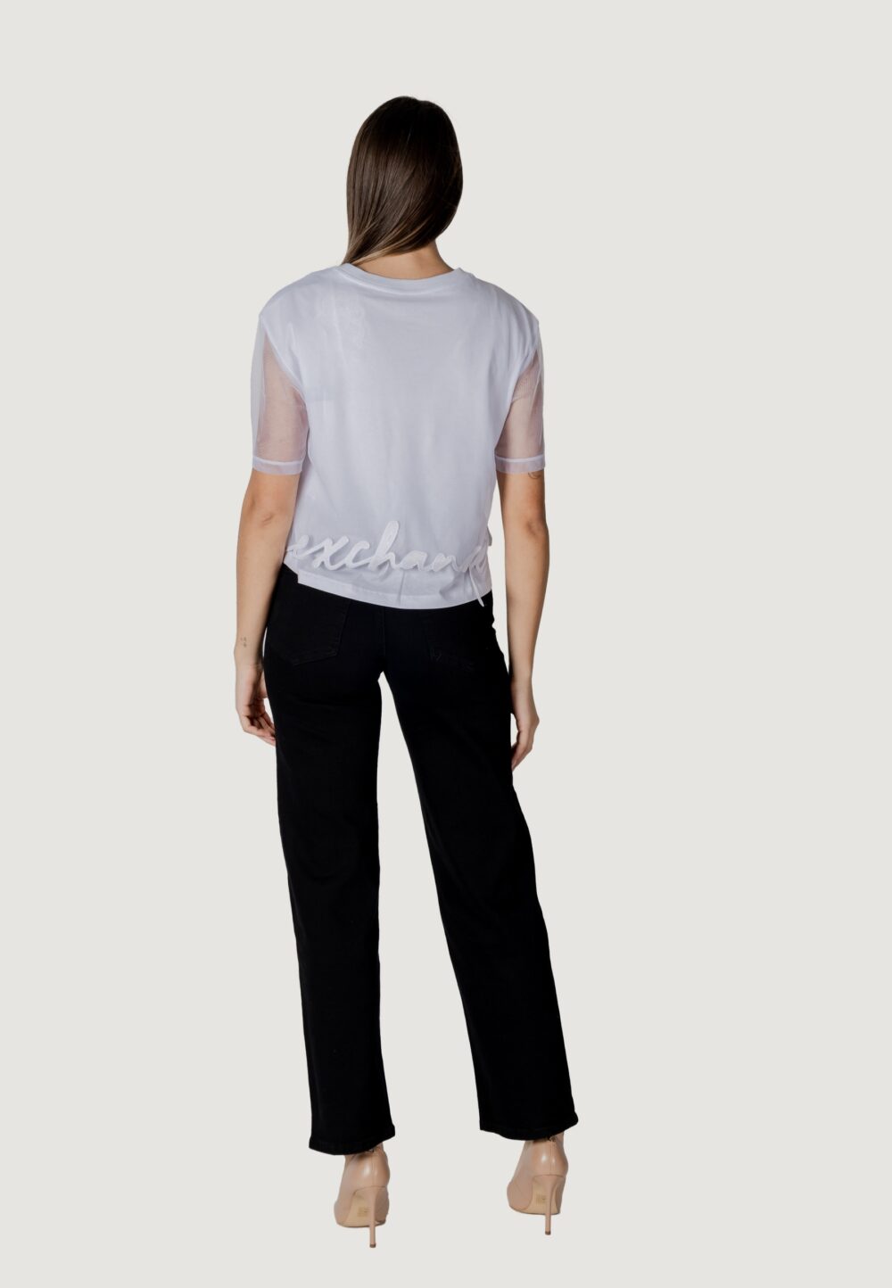 T-shirt Armani Exchange Bianco - Foto 4