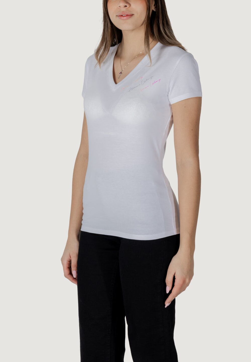 T-shirt Armani Exchange Bianco - Foto 5