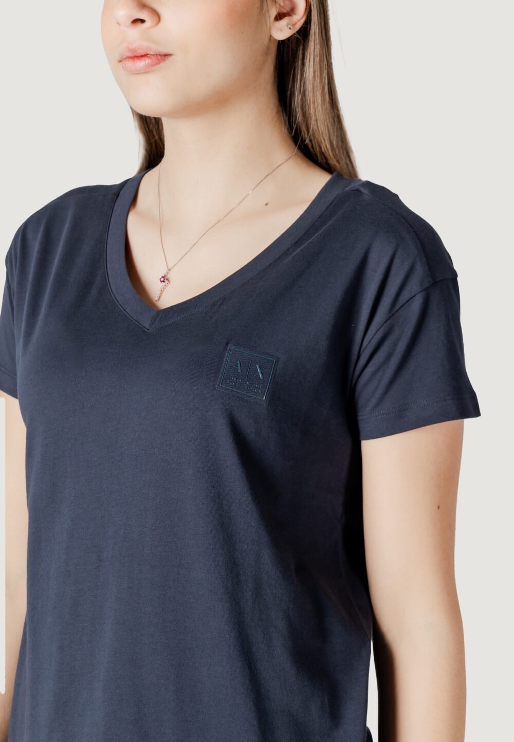 T-shirt Armani Exchange Blu - Foto 2