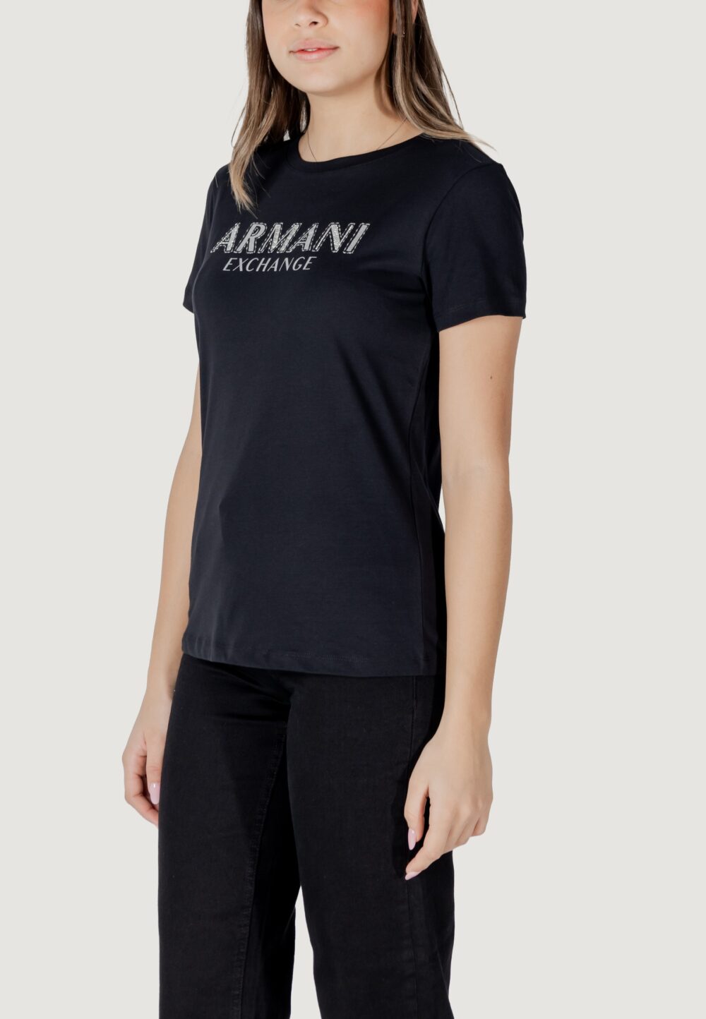 T-shirt Armani Exchange Nero - Foto 3