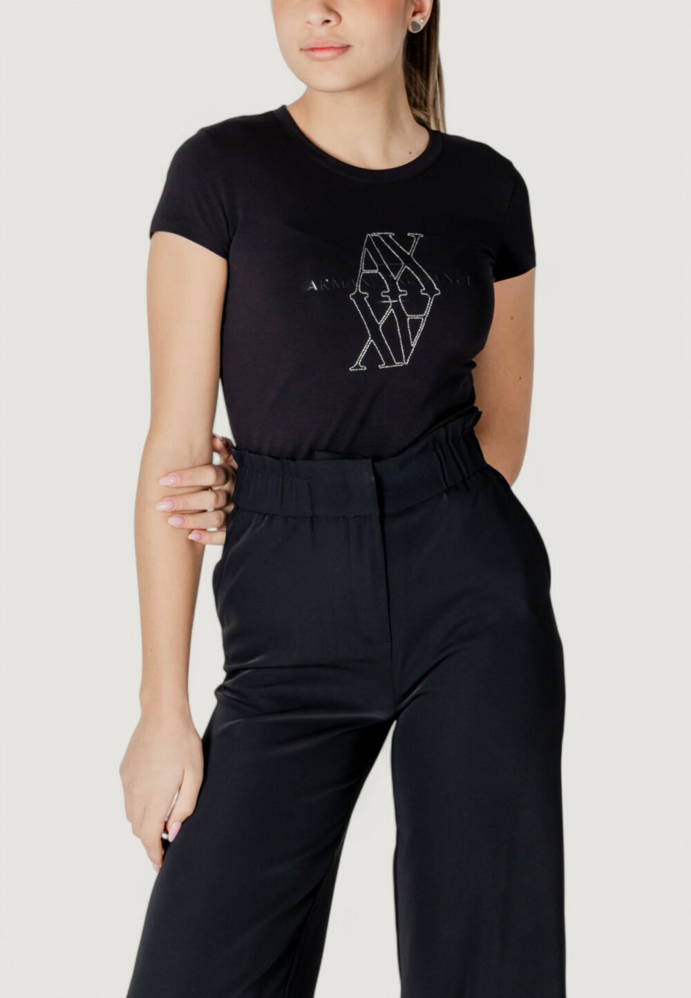 T-shirt Armani Exchange Nero - Foto 1