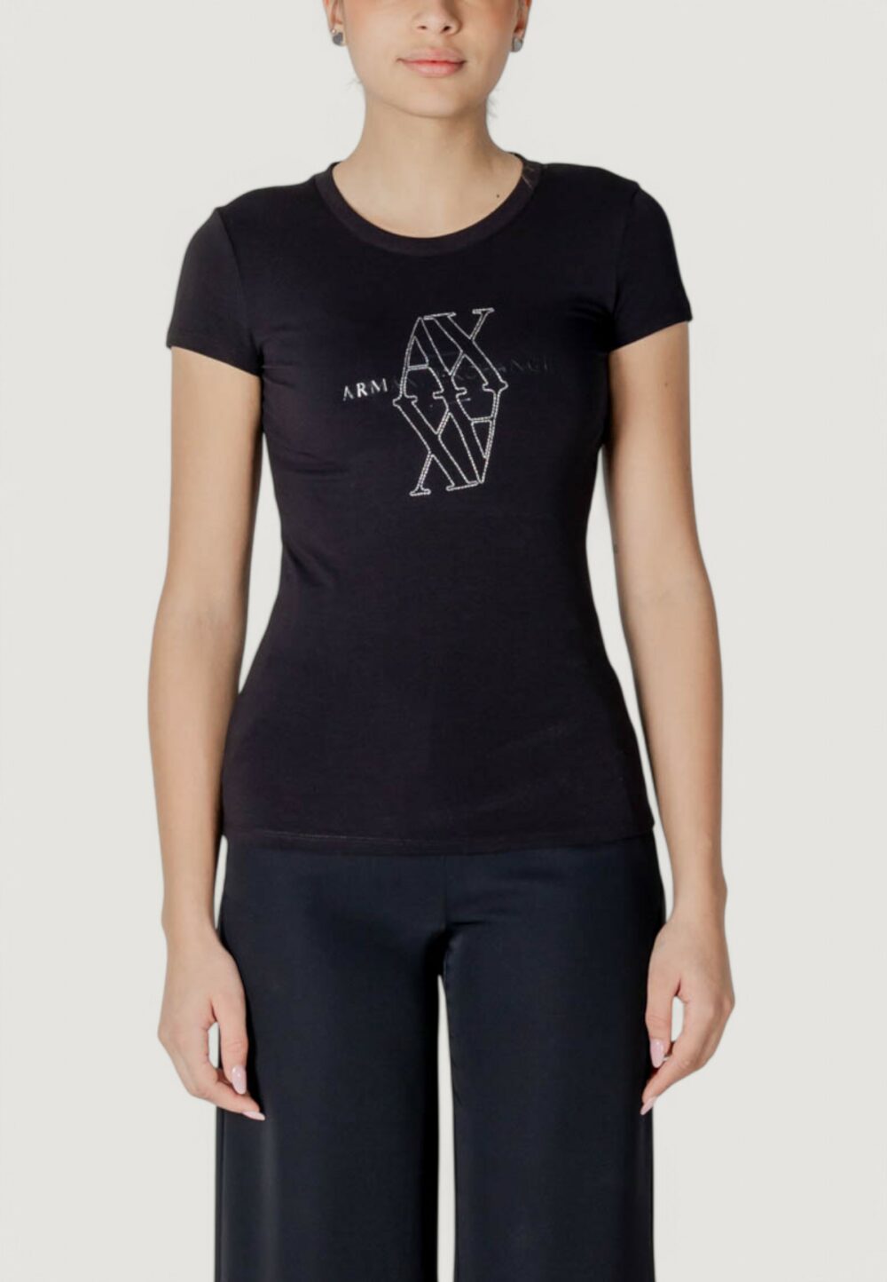 T-shirt Armani Exchange Nero - Foto 2