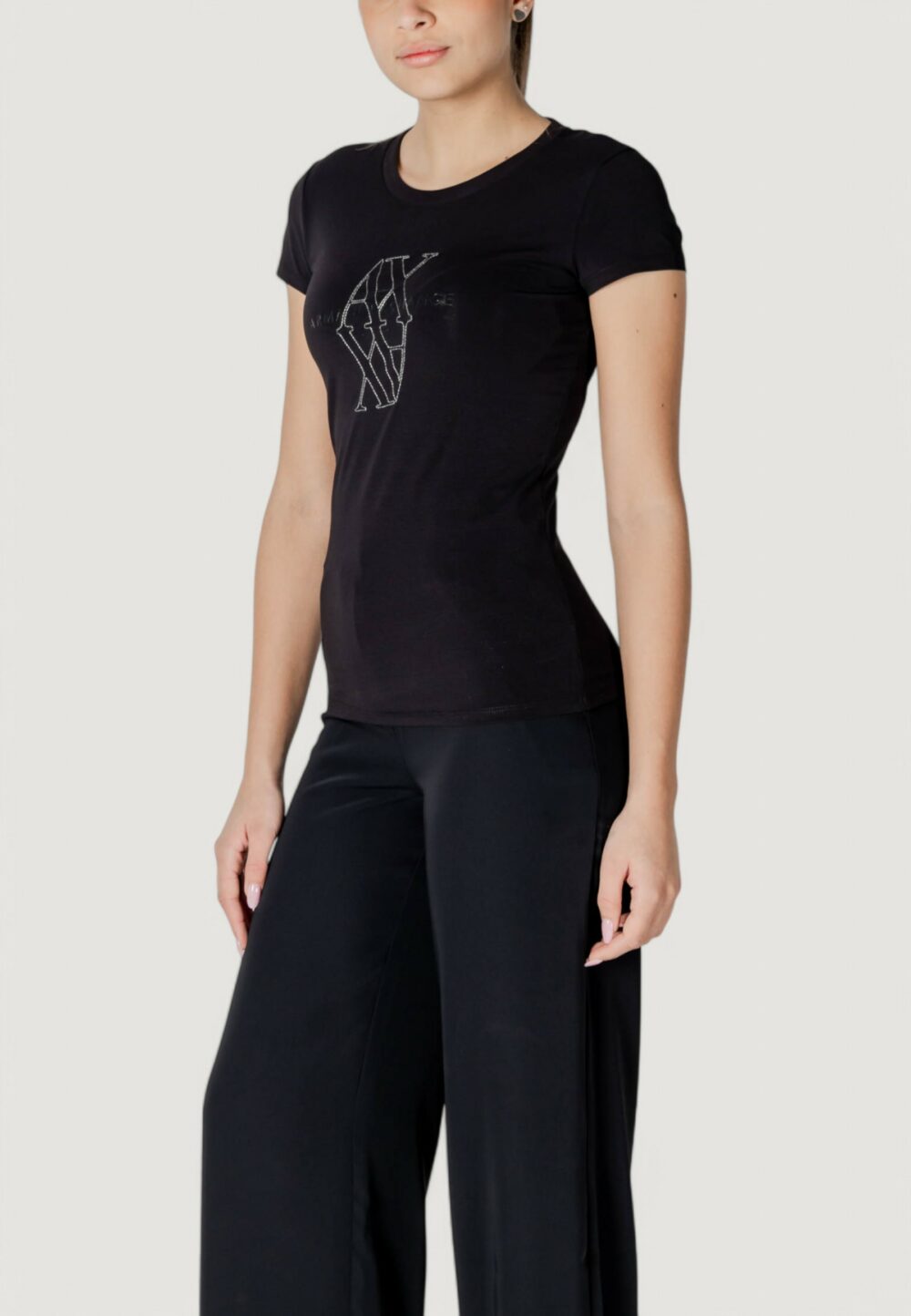 T-shirt Armani Exchange Nero - Foto 3