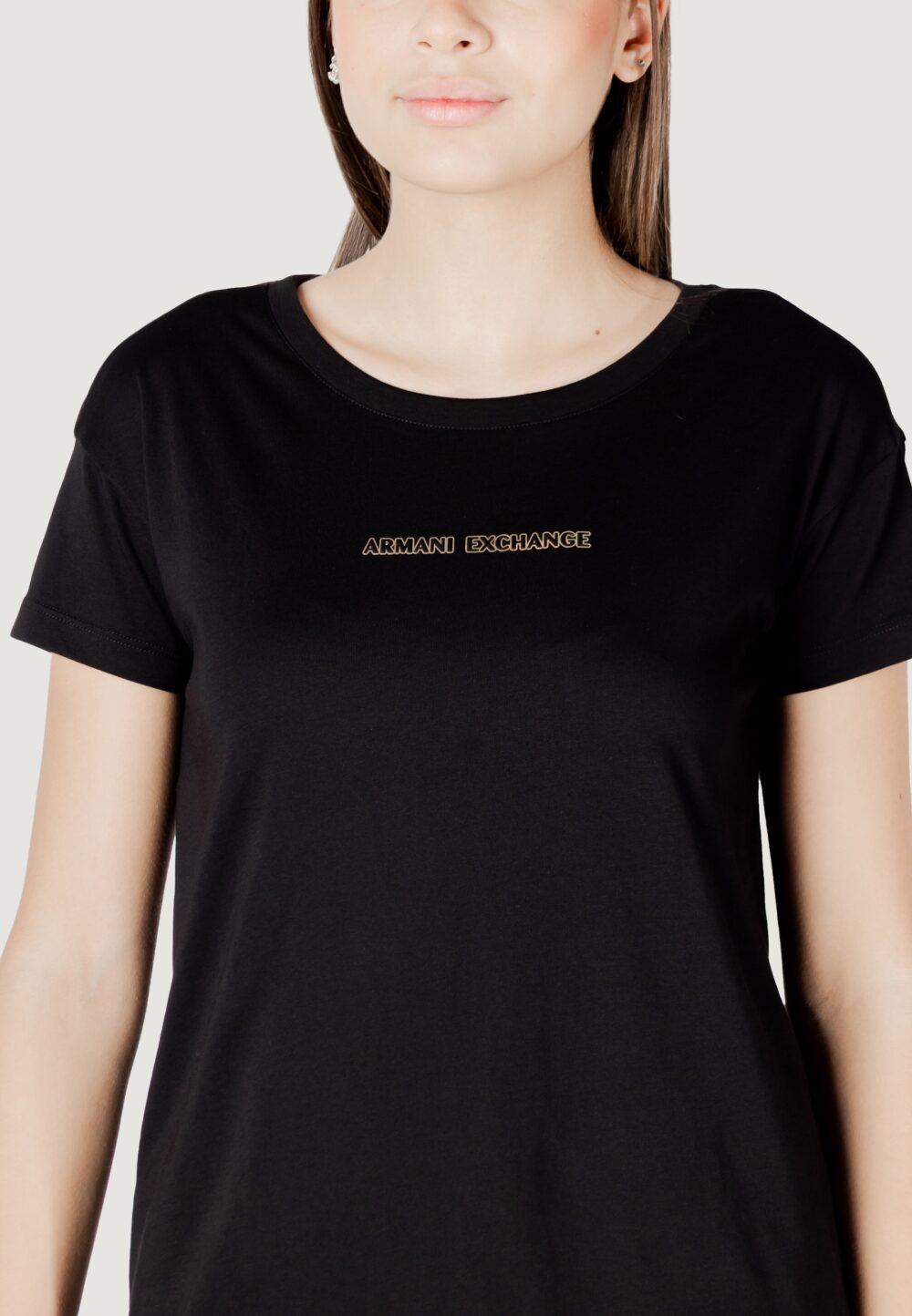 T-shirt Armani Exchange Nero - Foto 2