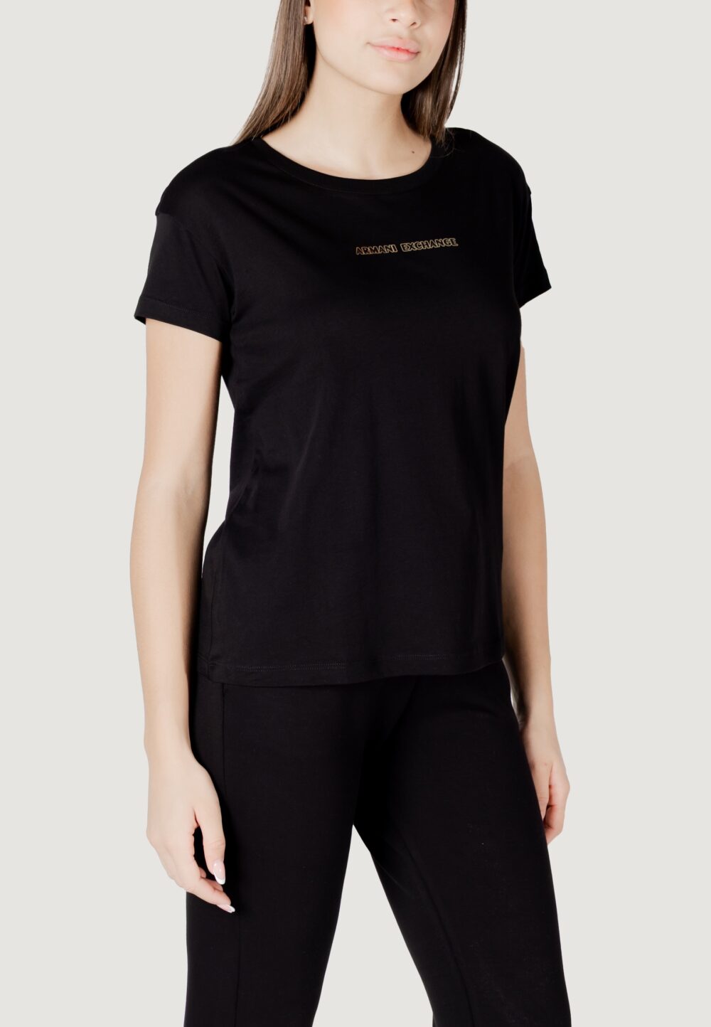 T-shirt Armani Exchange Nero - Foto 3