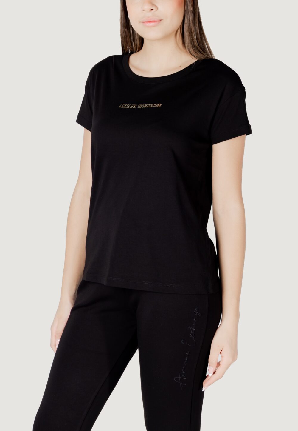 T-shirt Armani Exchange Nero - Foto 4