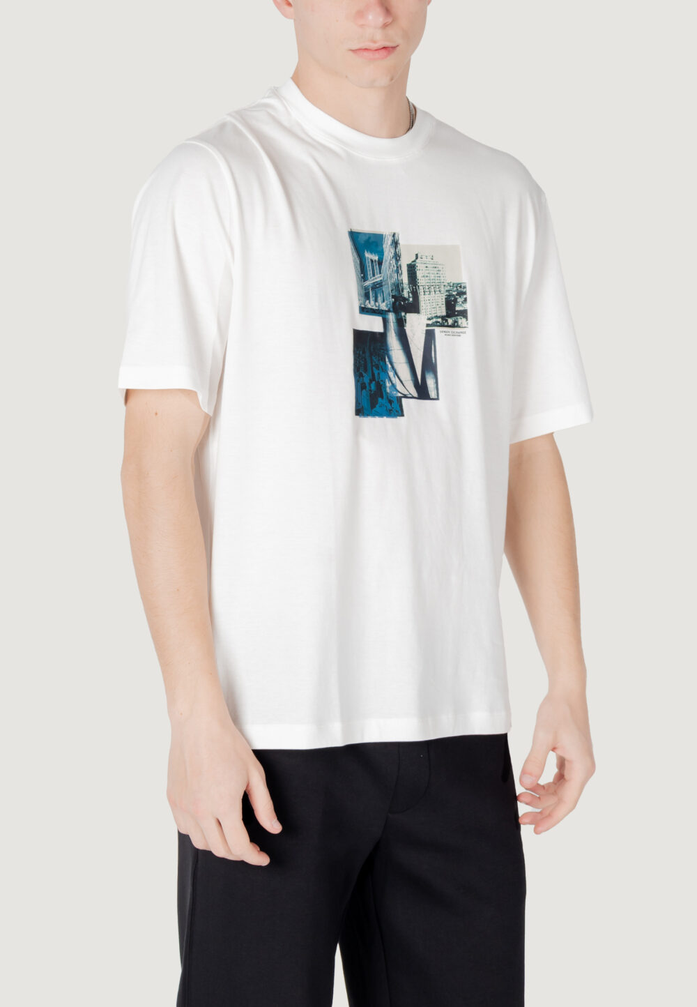 T-shirt Armani Exchange Panna - Foto 3