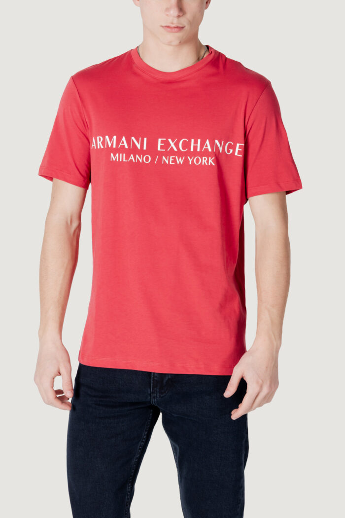 T-shirt Armani Exchange  Rosso