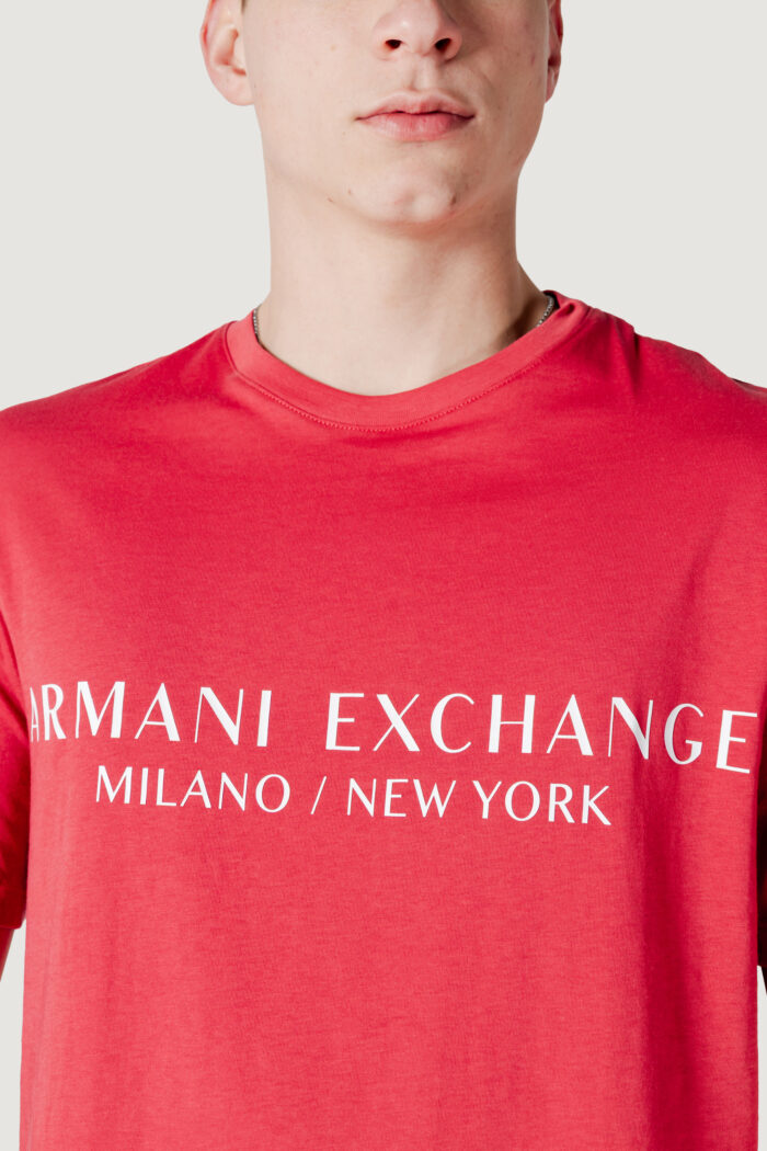 T-shirt Armani Exchange  Rosso
