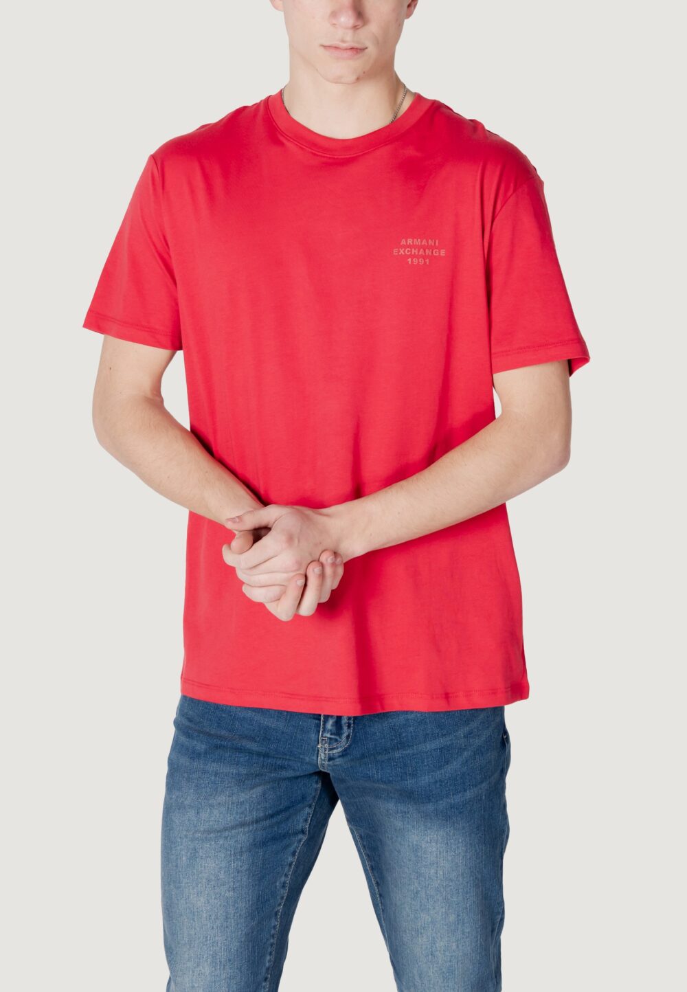 T-shirt Armani Exchange Rosso - Foto 1